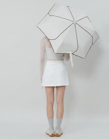 HICKIES 6장 꽃잎 Lily 디자인 자외선차단 초경량 암막 3단 접이식 양우산