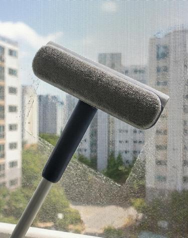HICKIES 방충망 클리너 극세사 브러쉬 물기제거 창문 유리닦이 스퀴지 청소