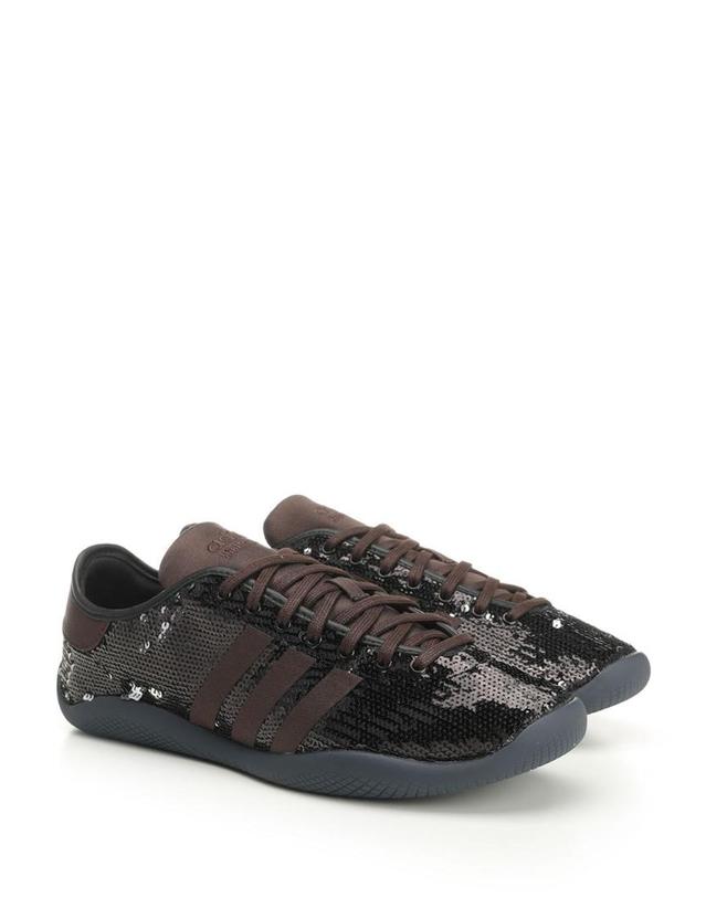 아디다스 [해외직구][A94]아디다스 JR0259CBLACK SILVMT DBRO 남성 로우탑 하이탑 스니커즈 ADIDAS x WALES BONNER ADIDAS x WALES BONNER Wales Bonner Sequined Sneakers 착용컷