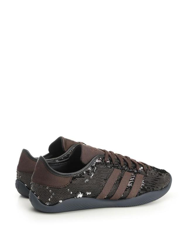 아디다스 [해외직구][A94]아디다스 JR0259CBLACK SILVMT DBRO 남성 로우탑 하이탑 스니커즈 ADIDAS x WALES BONNER ADIDAS x WALES BONNER Wales Bonner Sequined Sneakers 착용컷