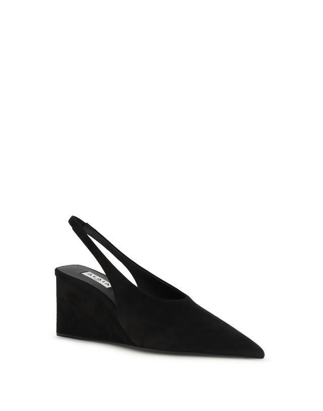 알라이아 [해외직구][K68]알라이아 AA3G2008C0H53 999 여성 펌프스 슬링백 하이힐 스트랩힐 Cube wedge Slingback Pumps 착용컷