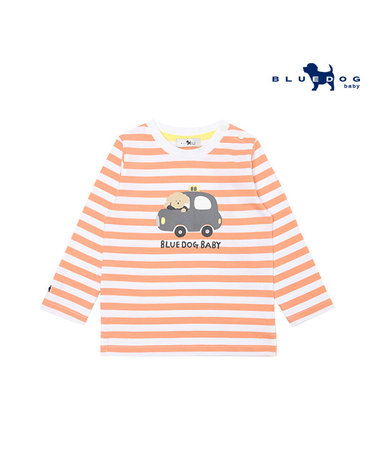 [블루독베이비] 런던 도기 STRIPE 티셔츠_OR (441E433002)