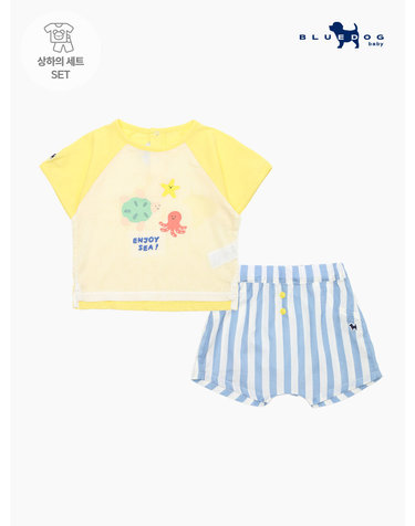 [블루독베이비] 바다 친구들 상하복_YE (4431361008)