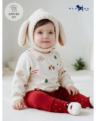 [블루독베이비] 포인핸드XMAS 상하세트B_CR (44C1361011)