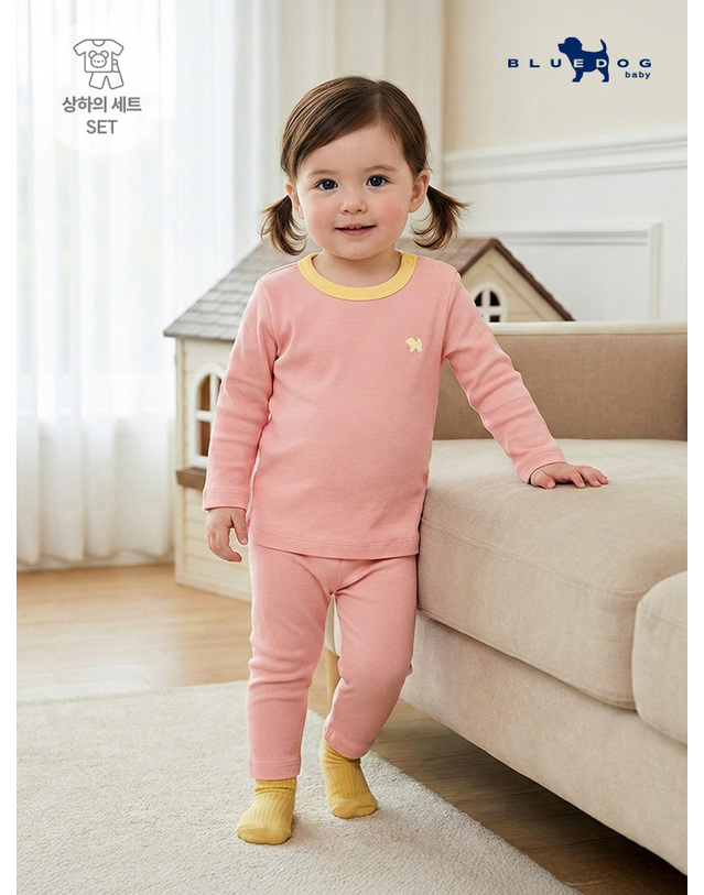 블루독베이비 [블루독베이비] 코튼캔디 상하복_PK (4417067214) 착용컷