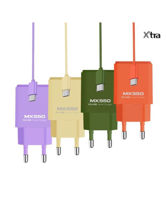 엑스트라 엑스트라 MX550 PD & USB 고속 듀얼 충전기 C to C 케이블 1.5m 포함 착용컷