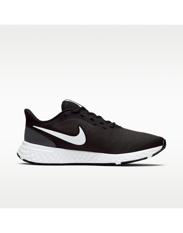 나이키 [NIKE] 나이키 레볼루션 5 여성 로드 러닝화 / 블랙-앤트러사이트-화이트_BQ3207-002 착용컷