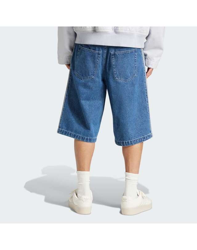 아디다스 [ADIDAS] Adicolor 데님 파이어버드 쇼츠 / 미디엄 블루 데님_JC6235 착용컷