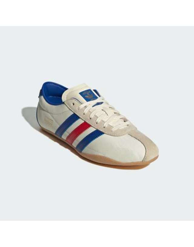 아디다스 [ADIDAS] 도쿄 신발 크림 화이트 / 로얄 블루 / 껌_JQ0585 착용컷