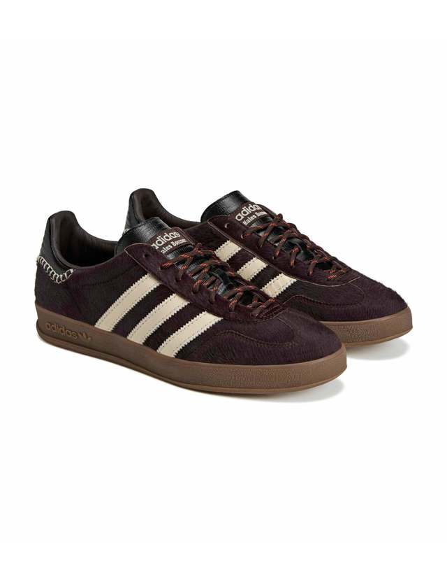 아디다스 [ADIDAS] 웨일스 보너 가젤 포니 슈즈 / 오로라 커피-원더 화이트-코어 블랙_KK3640 착용컷