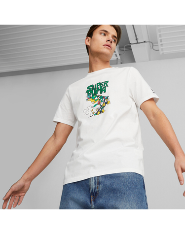 [푸마] 남성용 클래식 수퍼 그래픽 반팔 티셔츠 CLASSICS SUPER GRAPHIC TEE 화이트_62199202
