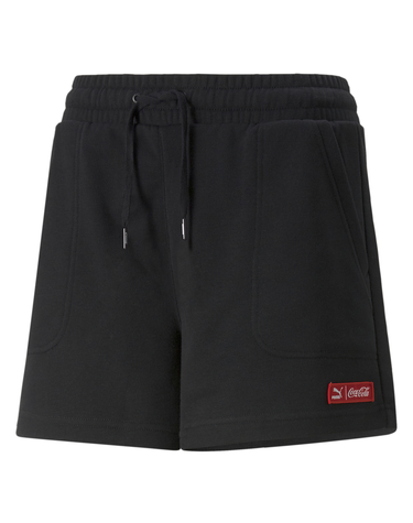[푸마] 여성용 코카콜라 하이웨이스트 쇼츠 PUMA X COCA-COLA HIGH WAIST SHORTS 블랙_53616701
