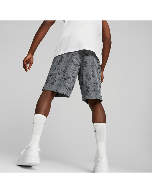 푸마 [푸마] 남성용 클래식 우븐 쇼츠 CLASSICS WOVEN SHORTS 그레이_62060201 착용컷