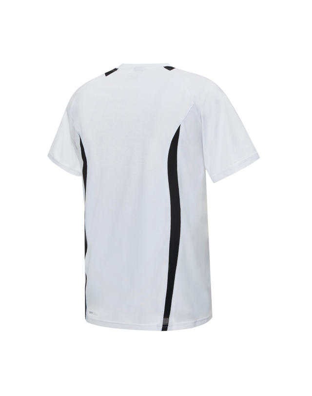 푸마 [푸마] 남성용 마하 트레이닝 반팔 티셔츠 MACH TRAIN SHORT TEE 화이트 블랙_93336203 착용컷