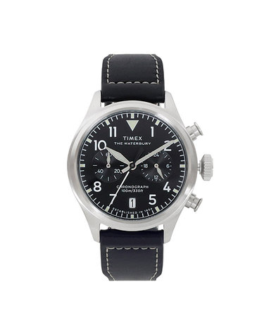 타이맥스 블랙 워터베리 에이스 크로노그래프 41mm 손목 시계 TW2Y19000