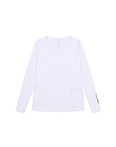 냉감 UV차단 나일론스판 여성 라운드넥 긴팔 골프이너웨어 화이트