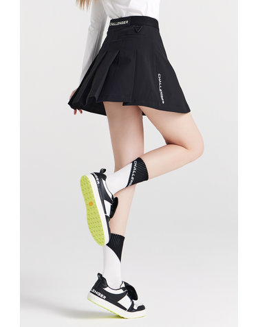 도레이원사 나일론스판 플레어믹스 여성 골프 큐롯스커트 블랙