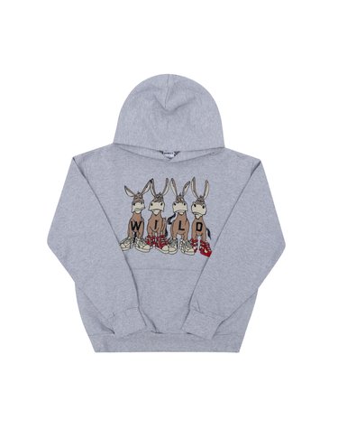 라프리마 와일드동키 FC-BASKET HEATHER GREY 공용 후드티