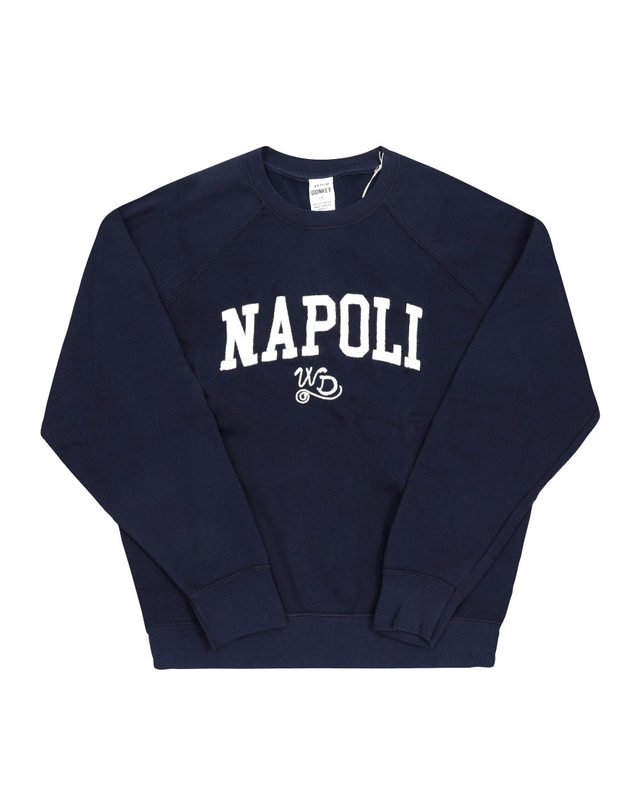 와일드 동키 [명품] 라프리마 와일드동키 FR-NAPOLI DEEP NAVY 공용 맨투맨 착용컷