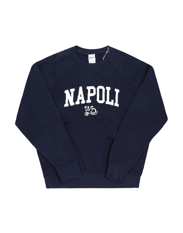 와일드 동키 [명품] 라프리마 와일드동키 FR-NAPOLI DEEP NAVY 공용 맨투맨 착용컷