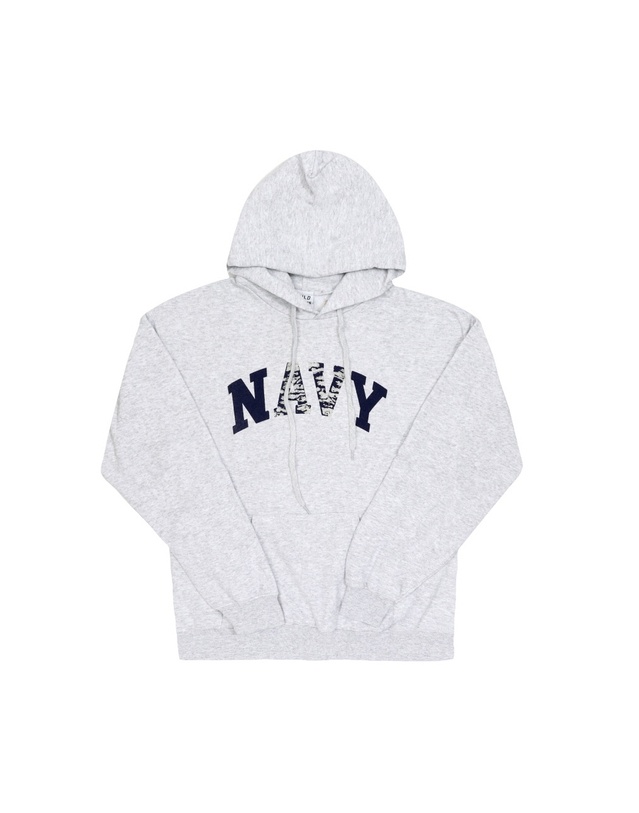 와일드 동키 [명품] 라프리마 와일드동키 FC-NAVY ASH 공용 후드티 착용컷