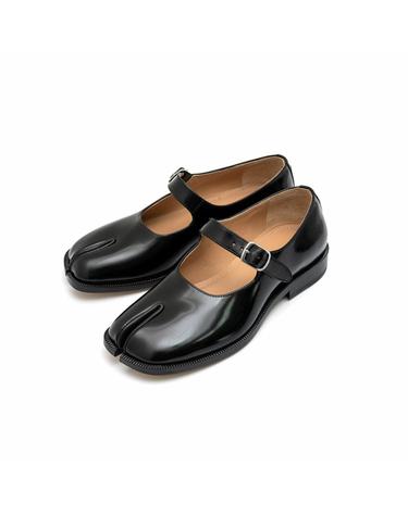 [당일배송] 메종마르지엘라 가죽 타비 발레리나 플랫슈즈 블랙 S39WL0119 PS679 T8013