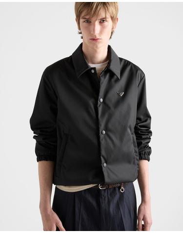 [당일배송] 프라다 리나일론 삼각로고 블루종 자켓 블랙 SGD110 SOOO 1WQ8 F0002