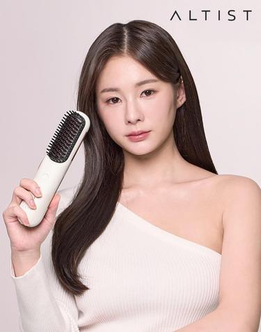 [알티스트] 글램매직 무선 빗고데기 이온맥스 C컬 뿌리볼륨 고데기 AB-CCIO37MBD