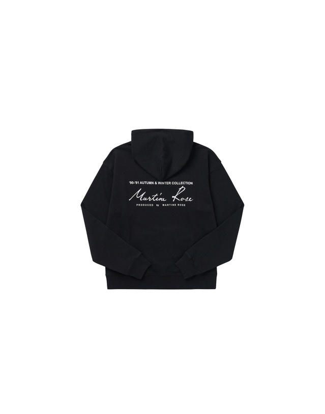 마틴로즈 [명품] 라프리마 마틴로즈 CMR602FL BLACK 공용 후드티 착용컷
