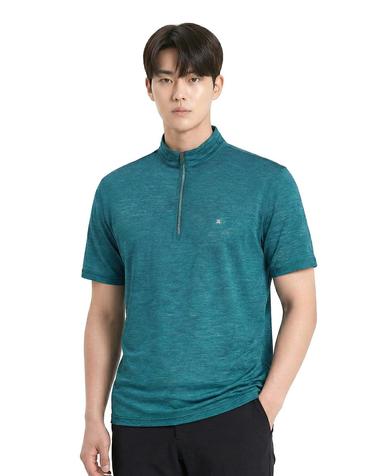 콜핑 2202TK567M 시원한 기능성 하이쿨 남자 여름 반팔 집업 티셔츠