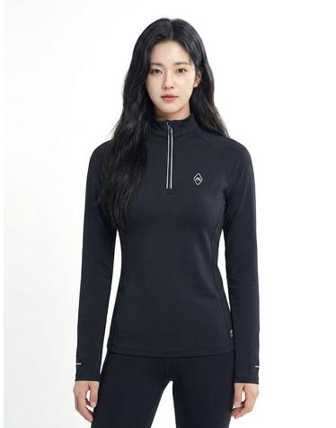 콜핑 2141TK299W 아이스본 스판 여성 스포츠 긴팔 반집업 티셔츠