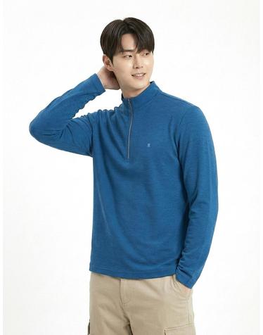 콜핑 2301TK427M 하이쿨 기본 남성 긴팔 반집업 티셔츠