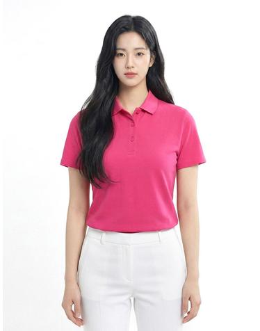 콜핑 2302TK570W 하이쿨 베이직 여성 등산 카라 PK 반팔 티셔츠