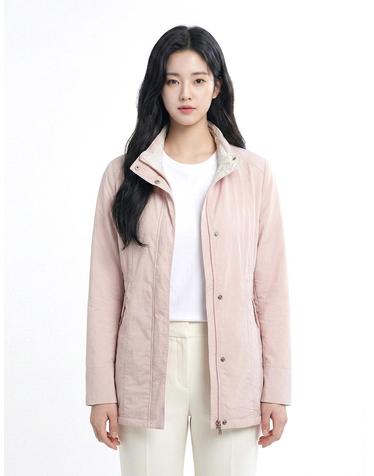 콜핑 2061JK250W 바람막이 셔링 배색 칼라 슬림핏 롱 여성 등산 자켓