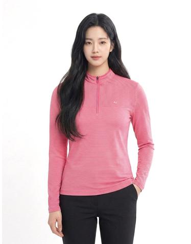 콜핑 2001TK409W 기능성 신축성 여성 등산 집업티셔츠