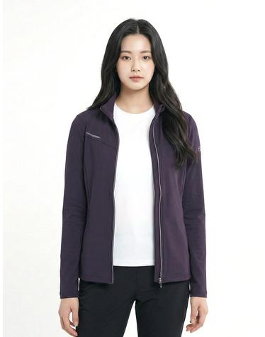 콜핑 여성 봄 트리코트 소재 핏 펀칭 원단 스포티 등산 집업 자켓 2361JK335W