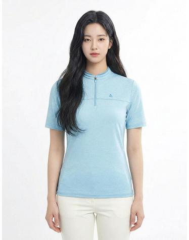 콜핑 1902TK538W 기능성 하이쿨 소재 여자 여름 반집업 반팔 티셔츠
