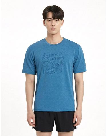 콜핑 1902TK544M 통기 하이쿨 기능성 남성 여름 라운드 등산 반팔티셔츠
