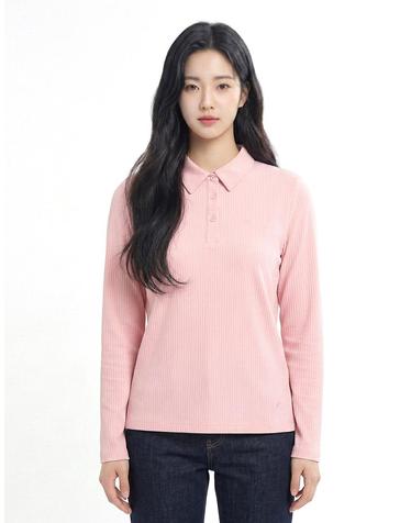 콜핑 여성 하이쿨 골지 옆트임 등산 긴팔 카라 티셔츠 2541TK227W