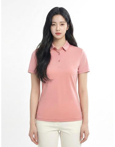 콜핑 2242TK863W 멜란지 쿨링 아이스본 여자 여름 등산 반팔 카라 냉감티