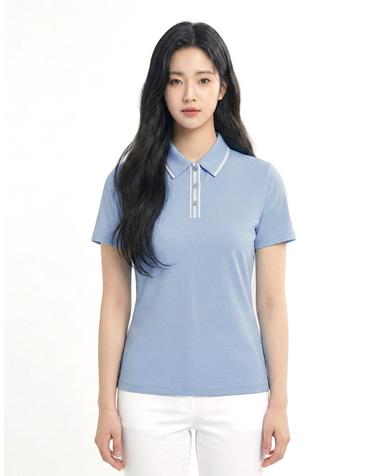 콜핑 여성 시어서커 시원한 등산 반팔 카라 티셔츠 2402TK583W