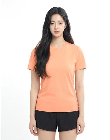 콜핑 여성 시원한 멜란지 등산 반팔 라운드 티셔츠 2402TK584W