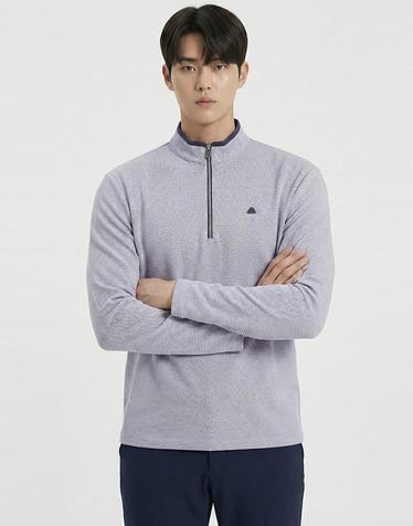 콜핑 2144TK540M 본딩 스판 남자 겨울 등산 반집업 기모 티셔츠