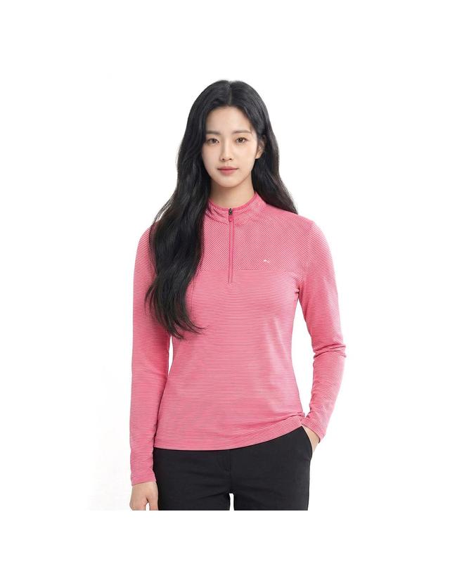 콜핑 콜핑 2001TK409W 기능성 신축성 여성 등산 집업티셔츠 착용컷