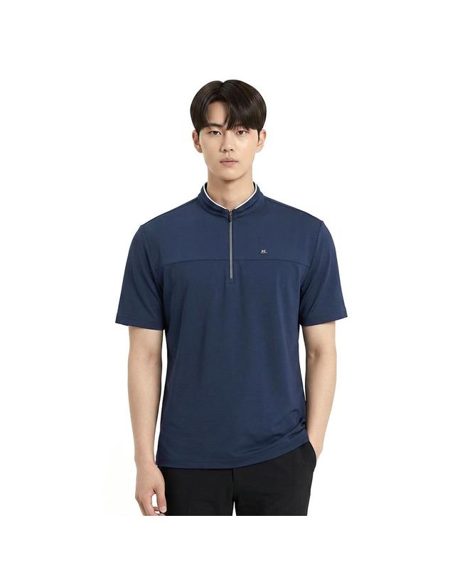콜핑 콜핑 1902TK538M 기능성 하이쿨 소재 남자 여름 반집업 반팔 티셔츠 착용컷