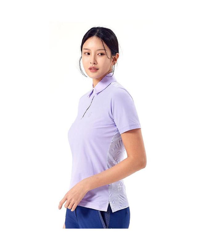콜핑 콜핑 2042TK818W 흡습 자외선차단 기능성 여성 반팔 카라 티셔츠 착용컷