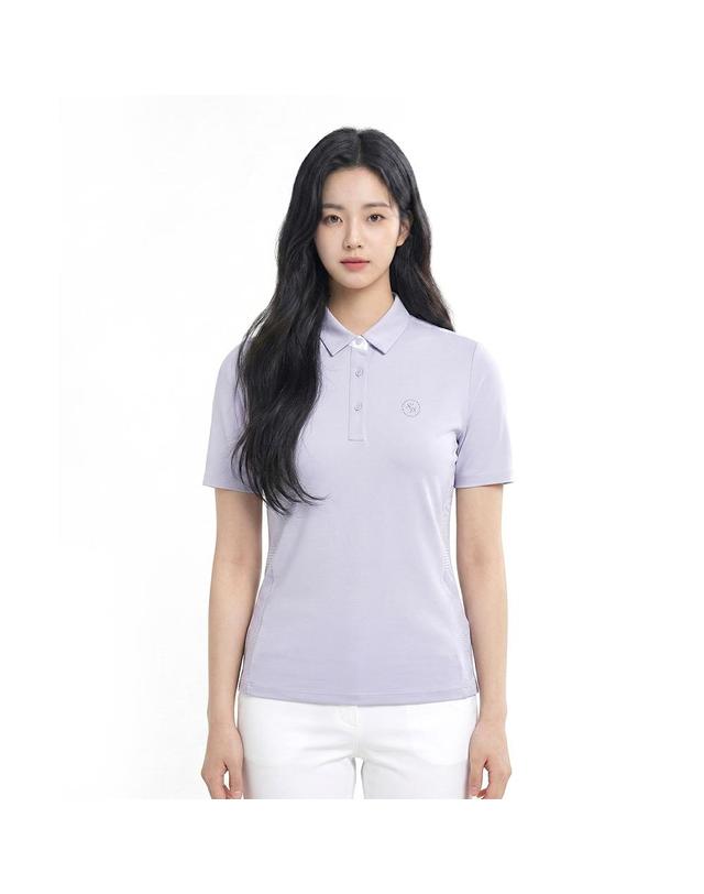 콜핑 콜핑 2042TK818W 흡습 자외선차단 기능성 여성 반팔 카라 티셔츠 착용컷