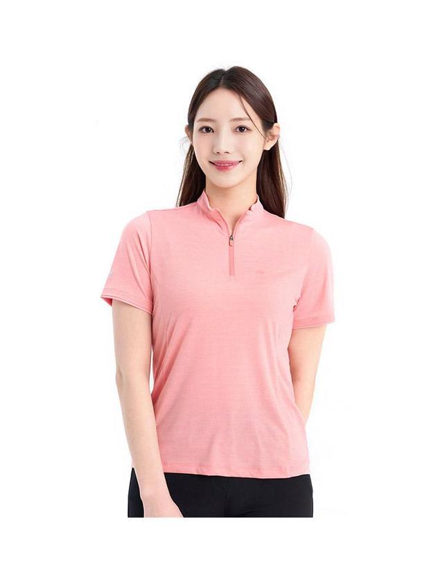 콜핑 콜핑 여성 아이스본 스판 등산 반팔 반집업 티셔츠 2142TK831W 착용컷
