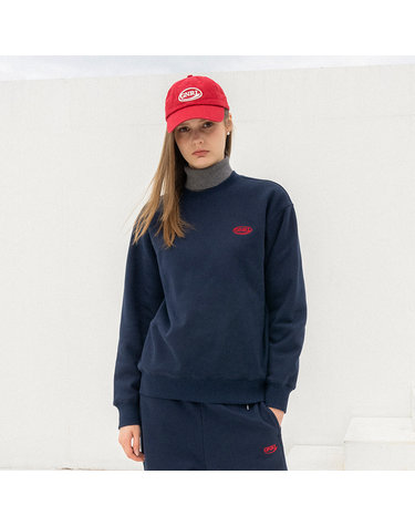 UNISEX GNRL 베이직 기모 맨투맨 [NAVY] / SBC4U02012
