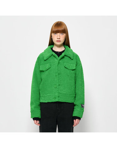 UNISEX 컬러팝 부클 카라 점퍼 [GREEN] / SBC3U07004